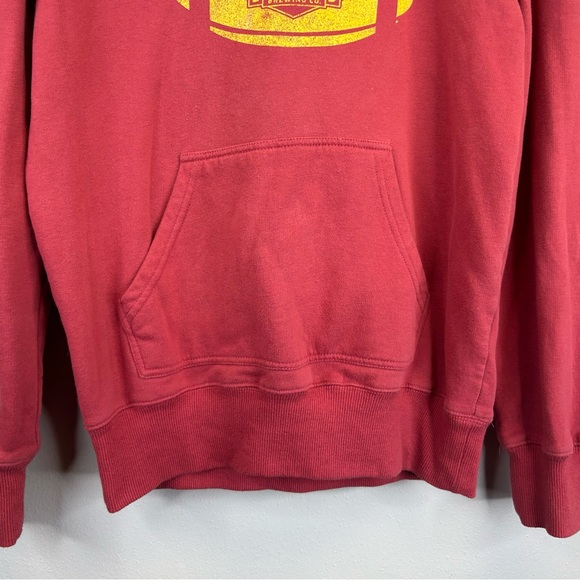 Camp David Red Hoodie Kansas City Boulevard Brewing Co. S Local Beer Football - Picture 4 of 10